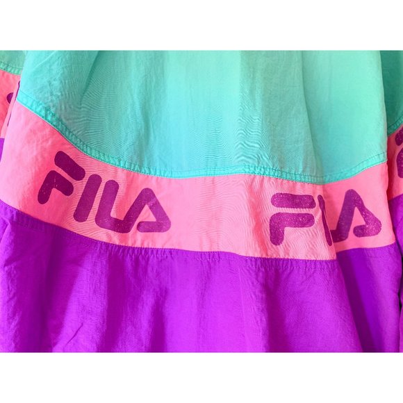 FILA PRO BEACH NEON WINDBREAKER JACKET - SMALL - Picture 9 of 11